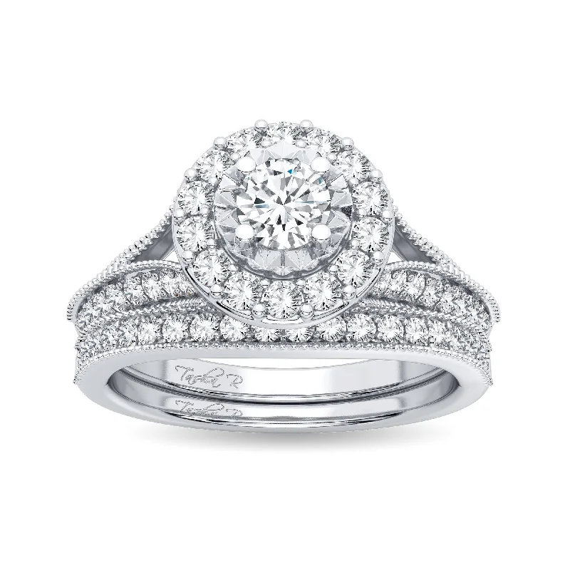 14K 1.00CT Diamond Bridal Ring