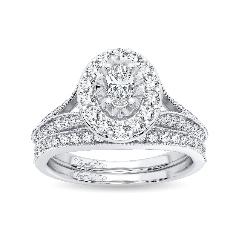 14K 1.00CT Diamond Bridal Ring