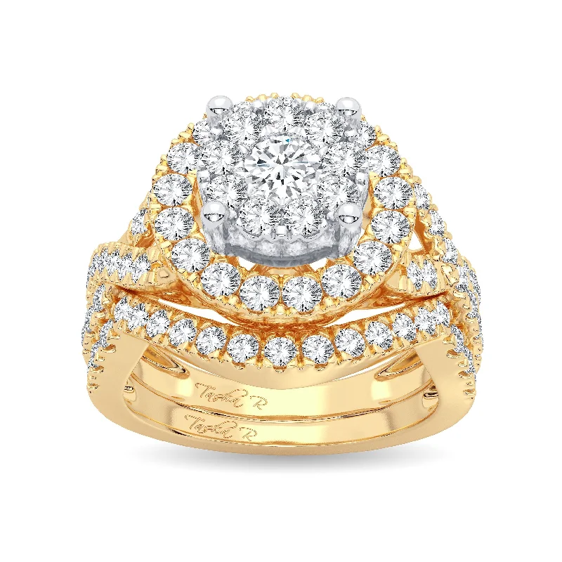 14K 1.50ct Diamond Bridal Ring