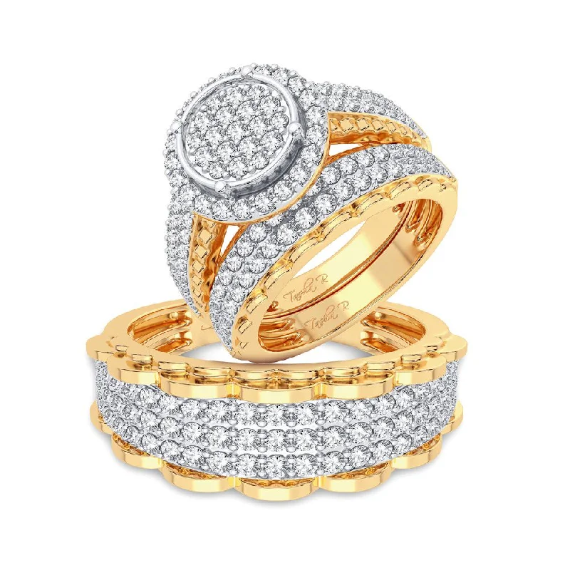 14K 2.00CT Diamond Trio Set