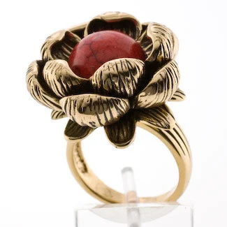 Beauty and Blossoms Bronze Floral Ring