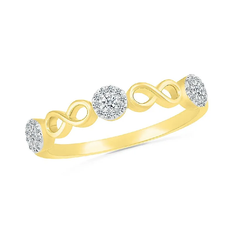 Double Infinity & Diamond Promise Ring