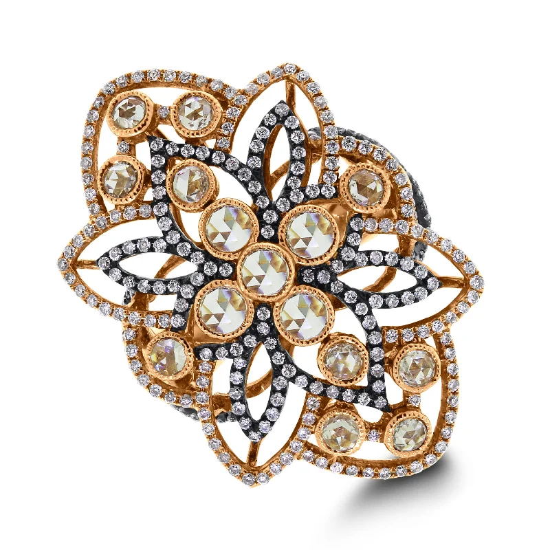 Beauvince Cassandra Diamond Ring (1.89 ct Diamonds) in Rose Gold