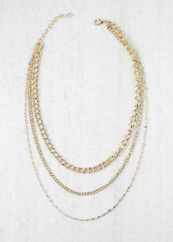 3-Layered Chain Necklace