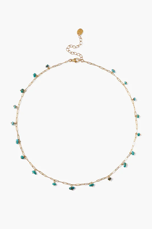 Cayman Short Necklace Turquoise