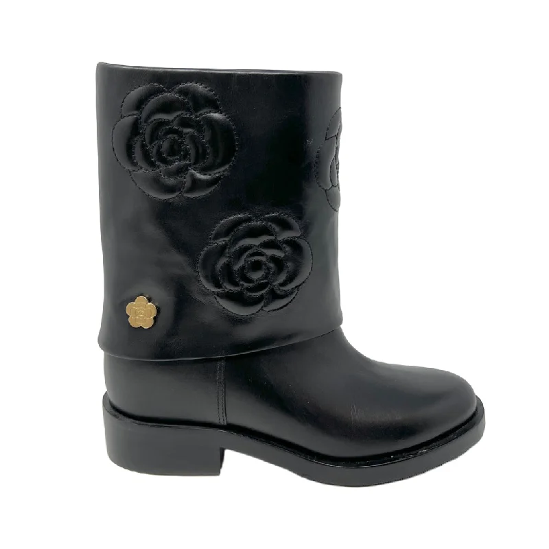 Chanel Camellia Boots