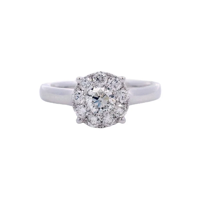 Mountz Collection 3/4CTW Diamond Halo Ring in 14K White Gold