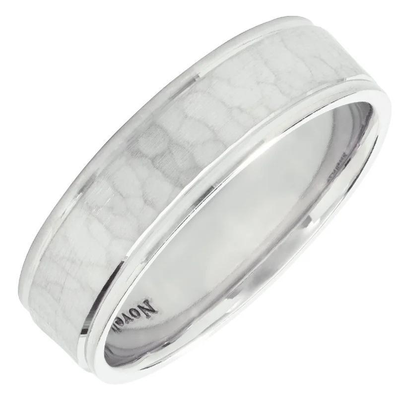 Novell Mens Wedding Band in Platinum (6mm)