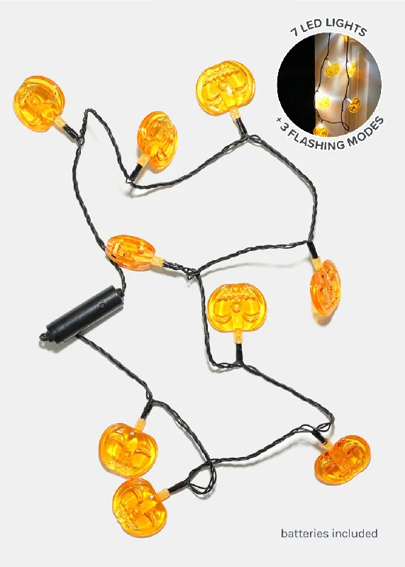 Pumpkin Head Light Up Necklace