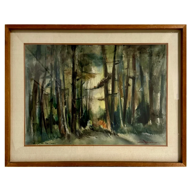 "Through the Trees II Maine", Signed and Dated '68