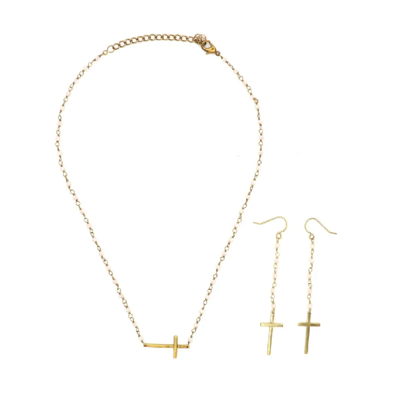 Crystal Trust Cross Necklace