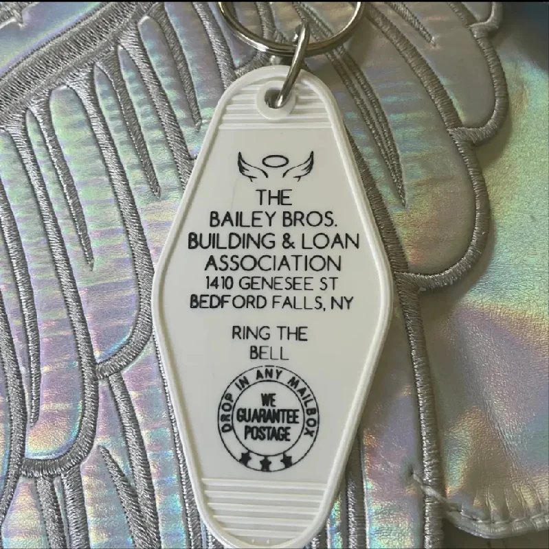 Bailey Bros. Savings (It's A Wonderful Life) Movie Motel Key FOB Keychain