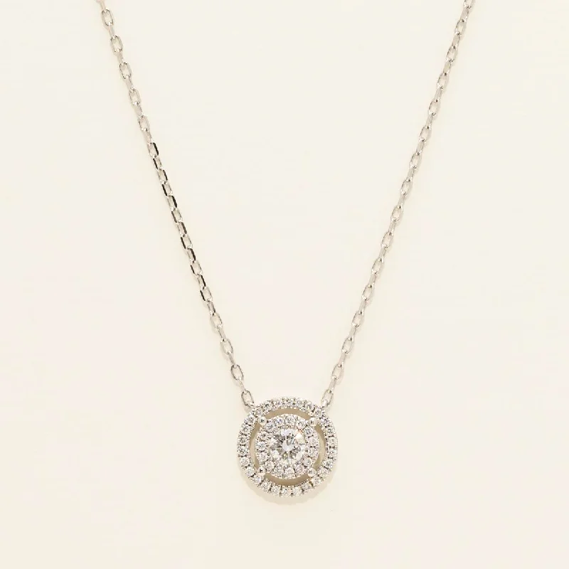 Diamond Fashion Necklace in 14kt White Gold (1/3ct tw)