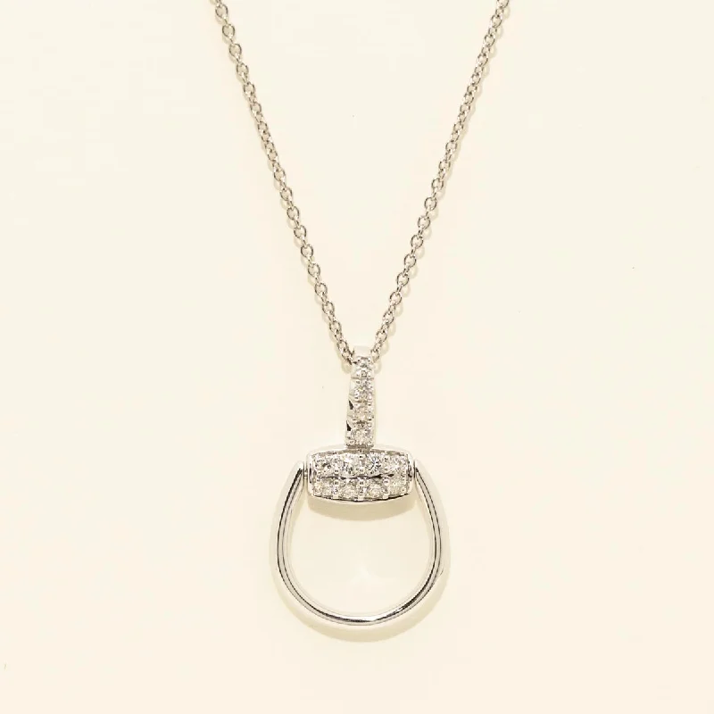 Diamond Fashion Necklace in 14kt White Gold (1/4ct tw)