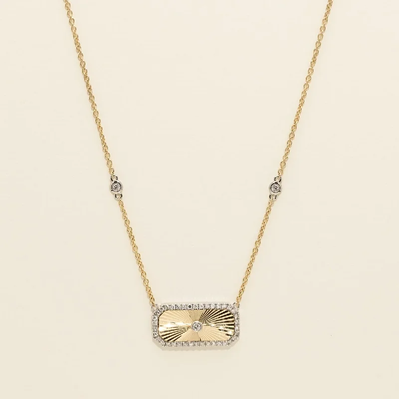 Diamond Necklace in 14kt Yellow Gold (1/3ct tw)