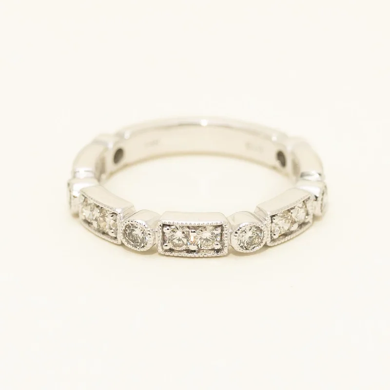 Diamond Stacking Band in 14kt White Gold (3/4ct tw)