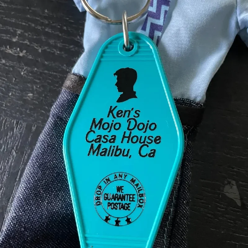 Ken's Mojo Dojo Casa House (Barbie) Movie Motel Key FOB Keychain