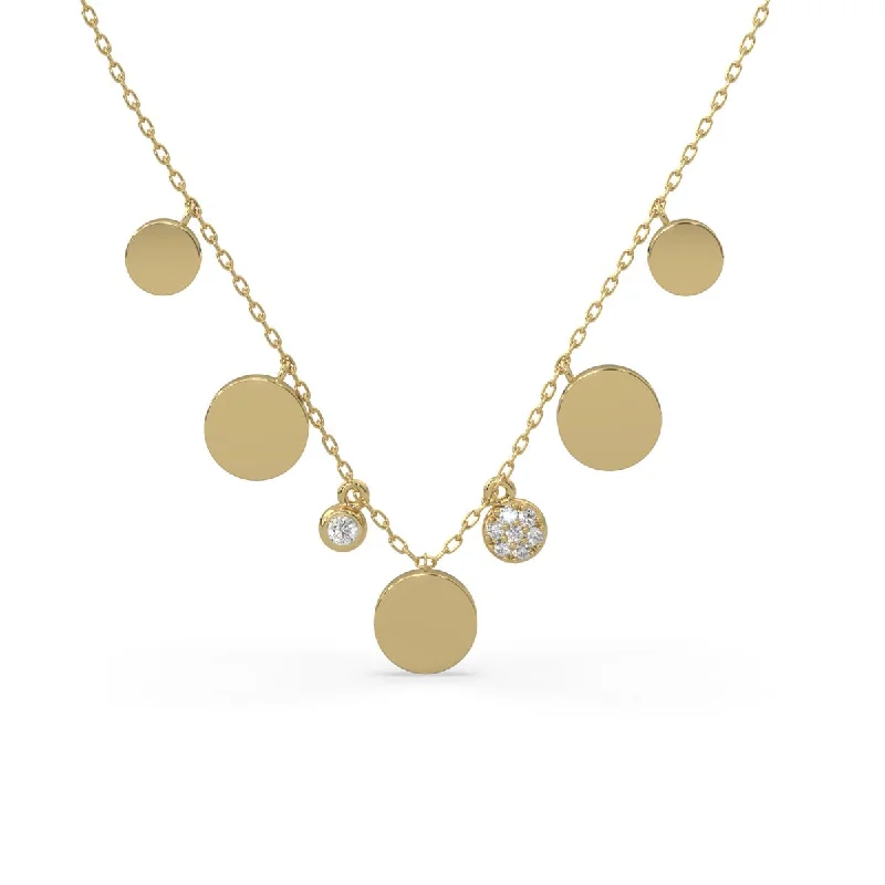 Lands Collection Spirit Diamond Necklace in Yellow Modern Electrum (1/10ct tw)