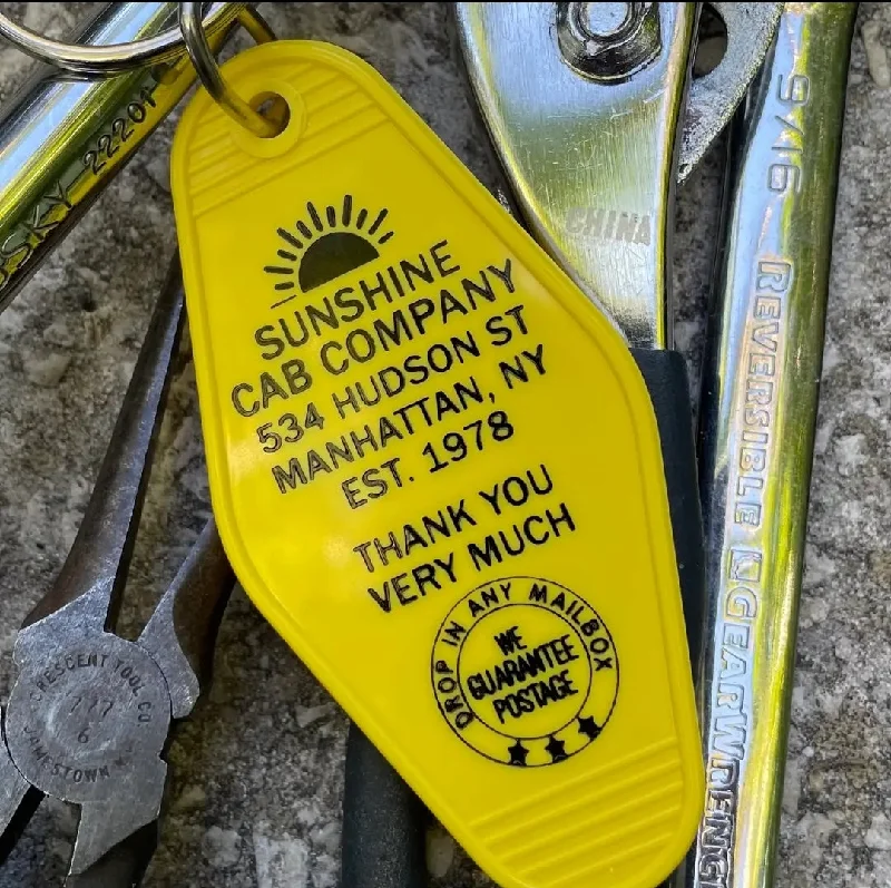 Sunshine Cab Company (Taxi) TV Motel Key FOB Keychain